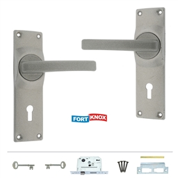 M1E40 - 3 Lever Lockset Satin Chrome -M1E40_o_T